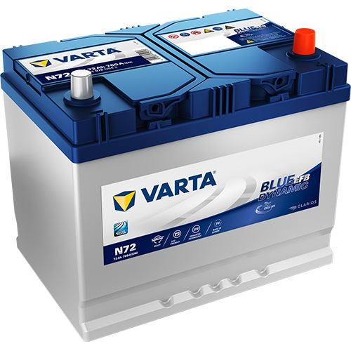 Batería Start-Stop 72Ah VARTA N72 EFB Blue Dynamic, ZENTEO